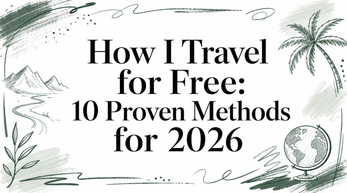 How I Travel for Free: 10 Proven Methods for 2026