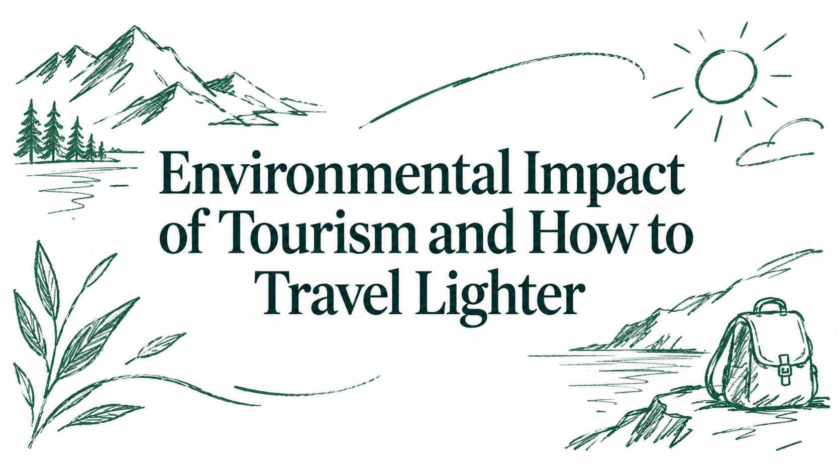 Environmental Impact of Tourism and How to Travel Lighter