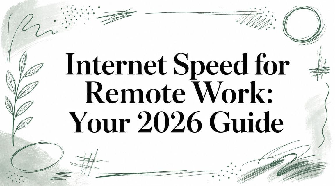 Internet Speed for Remote Work: Your 2026 Guide